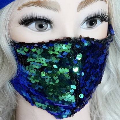 Glitzermaske Wendepaillette Käfer