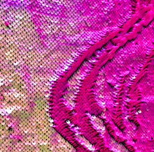 Lade das Bild in den Galerie-Viewer, Glitzermaske mit Wendepailetten pink
