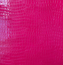 Lade das Bild in den Galerie-Viewer, Maske aus Echtleder, Pink mit Tierprägung
